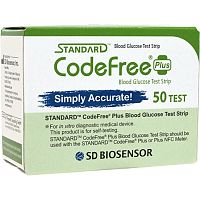 SD Codefree testovacie prúžky 50 ks