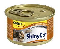 Shiny Cat Konzerva Kura+Papája 1×70 g