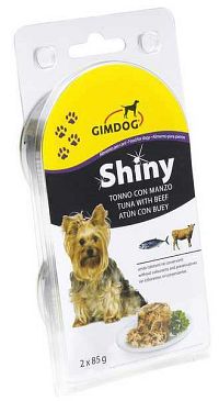Shiny Dog Konzerva Tuniak+Hovädzie 2×85 g