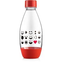 SODASTREAM Fľaša detská 0.5l smajlík červená 1×1 ks, detská flaša