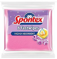 Spontex Fast Wipes utěrka 6ks 1×6 ks, utierky