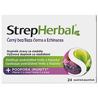 StrepHerbal Baza čierna a Echinacea 1×24 ks