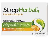 StrepHerbal Propolis a Rakytník 1×24 ks