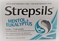 STREPSILS MENTOL A EUKALYPTUS 24KS