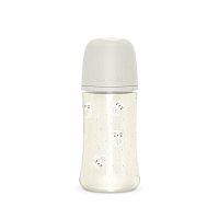 SUAVINEX | Fľaša BONHOMIA 270 ml fyziologická SX PRO +3 MF - biela 1×270 ml, detská fľaša