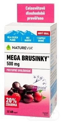 Swiss NatureVia Mega brusinky 60 kapsúl
