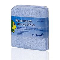 T-Tomi bambosové kúpacie žinky modrá 4 ks