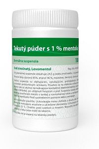 Tekutý púder s 1% mentolu sus.der.1x100g