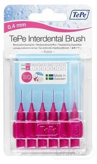 TePe medzizubné kefky 0,4 mm (ružové) 1x6 ks