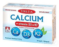 Terezia Calcium vitamin D3 a K2 30 kapsúl