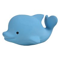 Tikiri Ocean Buddies - hrkálka a hryzátko z prírodnej gumy delfín 1×1 kus, hračka pre deti