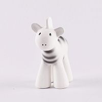 Tikiri Safari - hrkálka a hryzátko z prírodnej gumy zebra 1×1 kus, hračka pre deti