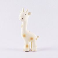 Tikiri Safari - hrkálka a hryzátko z prírodnej gumy žirafa 1×1 kus, hračka pre deti