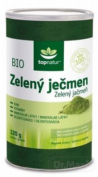 topnatur BIO ZELENÝ JAČMEŇ prášok 1x120 g