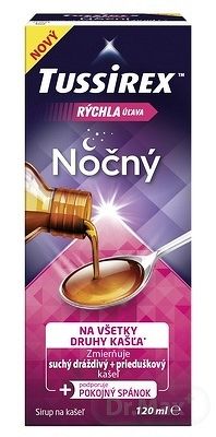 TUSSIREX Nočný 1×120 ml, sirup