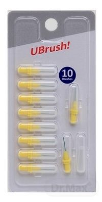 UBrush! - medzizubná kefka - 0,6 mm žltá 1×10 kusov