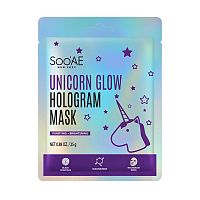 UNICORN GLOW HOLOGRAMOVÁ MASKA 1×1 ks