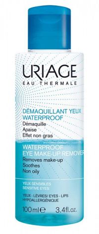 Uriage Hygiène odličovač vodeodolného make-upu pre citlivé oči (Removes Make-up Soothes Non Oily) 100 ml
