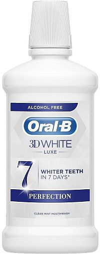 Ústna voda Oral-B 3D White Luxe Perfection 1×500 ml, ústna voda