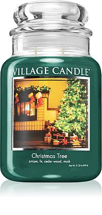 Village Candle Vonná sviečka v skle - Christmas Tree - Vianočný stromček, veľká 1×1 ks