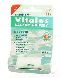 Vitalos balzam na pery neutrál UV5+ 4,5 g