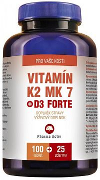 Vitamín K2 MK-7 + D3 125 tbl.