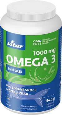 Vitar Omega 3 Rybí olej 1000mg 90 kusov