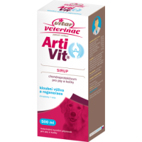VITAR Veterinae Artivit Sirup 1×500 ml, výživa kĺbov pre psov a mačky