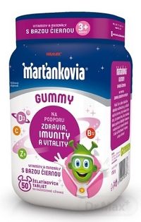 Walmark Marťánci Gummy Černý bez 20 mg 50 ks