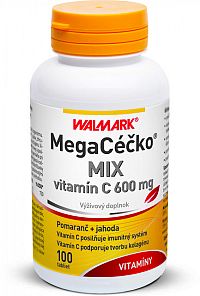 WALMARK MEGACÉČKO MIX tbl (vitamín C 600 mg) 1x100 ks