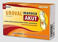 WALMARK UROVAL manosa AKUT tbl 1x20 ks