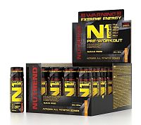N1 Pre-Workout Shot - Nutrend 20 x 60 ml. Orange