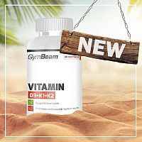 Vitamin D3+K1+K2 - GymBeam  60 kaps.