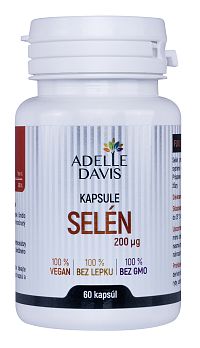 Adelle Davis - Selén, 200 mcg, 60 kapsúl