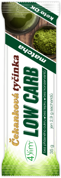 4Slim Čakanková tyčinka Low Carb matcha 35 g