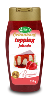 4Slim Čakankový topping jahoda 330 g