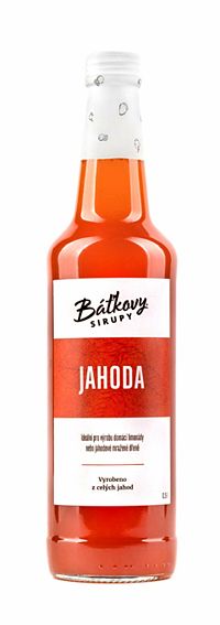 Báťkové sirupy Jahodový sirup 500 ml