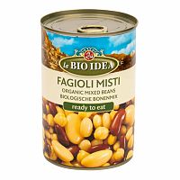 BIO IDEA Fazuľa mix sterilizovaná BIO 400 g