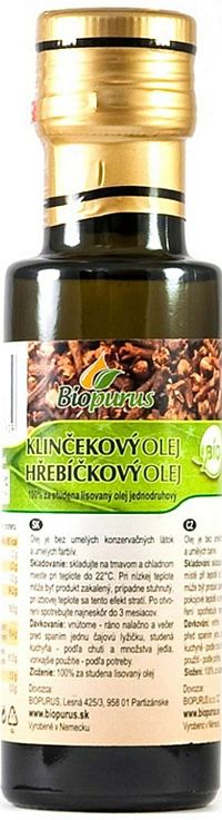 Biopurus Klinčekový olej 100 ml