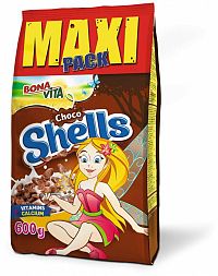 Bonavita Detské cereálie Choco shells 600 g