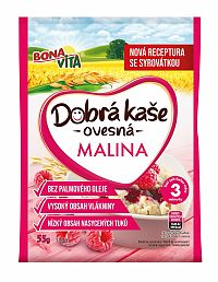 Bonavita Dobrá kaša ovsená s malinami 55 g