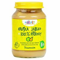 Country Life Príkrm hruška / jablko BIO 190 g