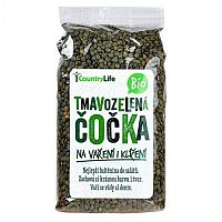 Country Life Šošovica tmavozelená BIO 500 g