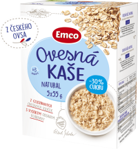 Emco Ovsená kaša natural 30% cukru 5x55 g