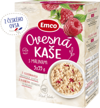 Emco Ovsená kaša s malinami 5x55 g