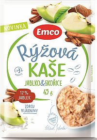 Emco Ryžová kaša s jablkami a škoricou 45 g
