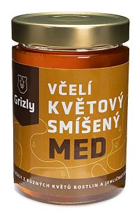 GRIZLY Kvetový zmiešaný český med 720 g