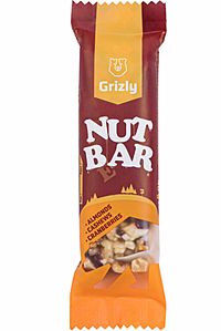 GRIZLY Nut bar mandle-kešu-brusnice 40 g