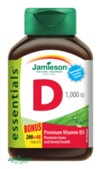 Jamieson Vitamín D 1000 IU 200 + 40 tablet