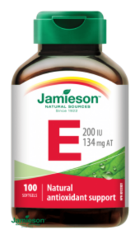 Jamieson Vitamín E 200 IU 100 kapslí
